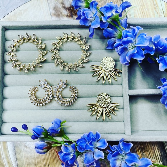 Spiral Crown Bold Earrings - Picture 2 of 4